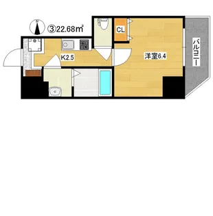 グランパシフィック毛馬【5階】の間取り