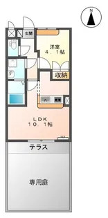 ボヌール【1階】の間取り