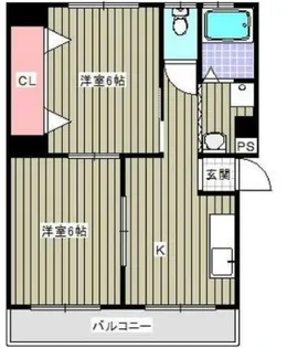 コーポよもぎ【3階】の間取り