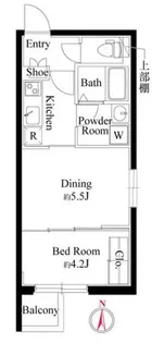 グランパセオ中目黒II【4階】の間取り