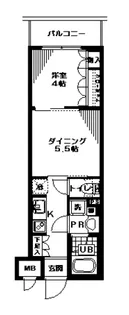 日神デュオステージ馬車道【13階】の間取り