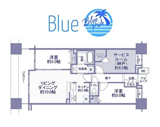 クレストシティタワーズ横浜【3階】の間取り