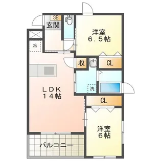エミレーツ【3階】の間取り