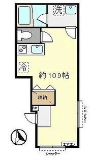 パークサイド蓮【1階】の間取り