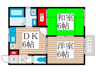 ミハルティハミング【1階】の間取り