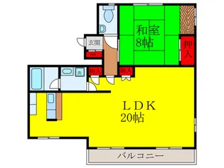 キャメルコート【1階】の間取り
