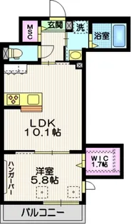 サントテール南品川【2階】の間取り