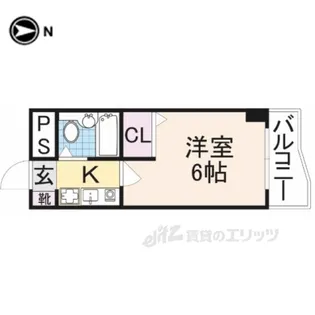 シティパレス富雄北【3階】の間取り