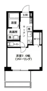 ハーモニーコート月島【3階】の間取り