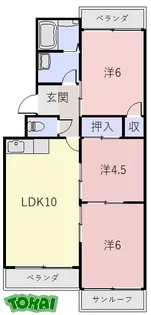 パークテラスガーデン【1階】の間取り