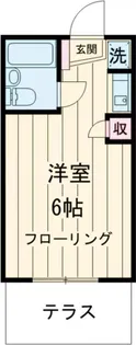 第三通南ハウス【1階】の間取り