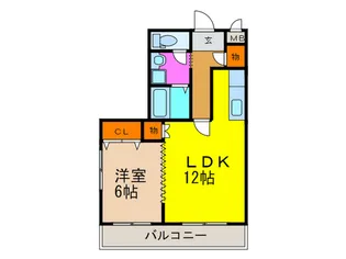 ドマ-ニ・オガワ【4階】の間取り