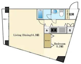 ザ・ヒルズ代々木上原【1階】の間取り