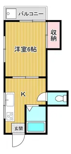 ハイツ エルム【1階】の間取り