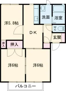 ファミーレD【2階】の間取り
