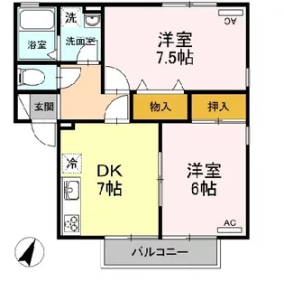 リヴェール A【2階】の間取り