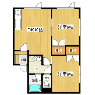 パルティール東相内【1階】の間取り