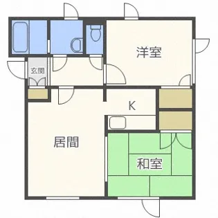カーサ福士I【2階】の間取り
