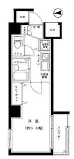 グランフォース蔵前【6階】の間取り
