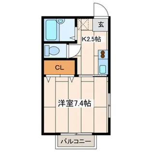 コリーヌ上町【1階】の間取り
