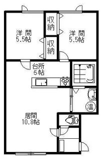 マークル【2階】の間取り
