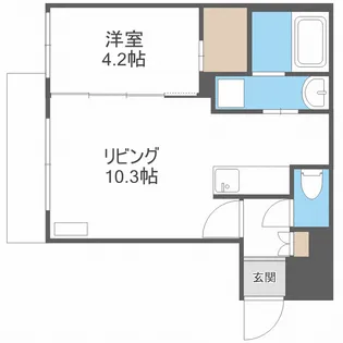 フォレスタ月寒東【4階】の間取り