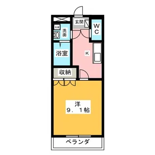 アシューレ【3階】の間取り