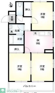 ファミール鵠沼【1階】の間取り