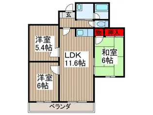 パ-クレジデンスK【2階】の間取り