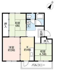 UR江南【3階】の間取り