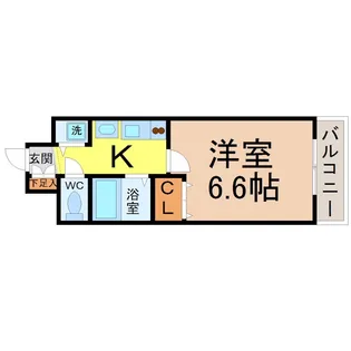 プレサンス桜通り葵【3階】の間取り