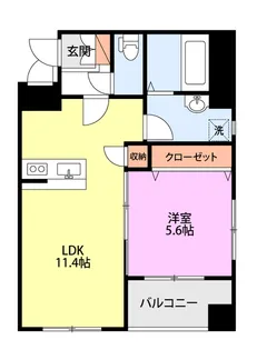 Bliss1615【5階】の間取り