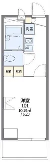 レオパレス諏訪【1階】の間取り