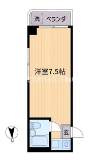 ライブイン笹塚【7階】の間取り