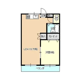 コミューン・Kホームズ【1階】の間取り