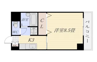 ヨーロピア甲東【8階】の間取り