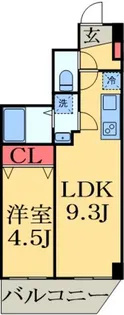 ガーデンコート稲毛【8階】の間取り