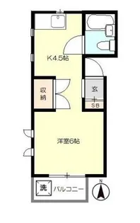 メゾンエスペランサ【2階】の間取り