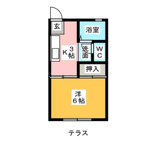 シティハイツNT A【1階】の間取り