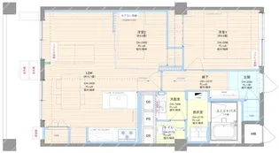 シャルマン築地明石町【7階】の間取り