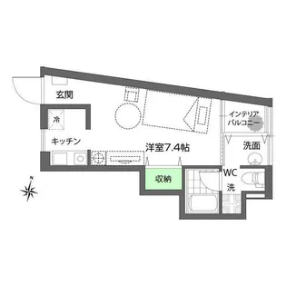 Y s自由ヶ丘【2階】の間取り