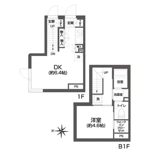 UVAS池袋 UVAS池袋【1階】の間取り