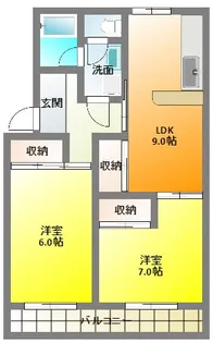 マンションカメリアI【1階】の間取り