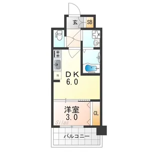 プレサンスTHE KYOTO 新町通【10階】の間取り