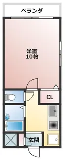 暁21・うえきI号館【1階】の間取り