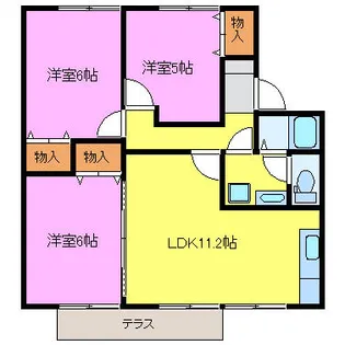 サロン・ド・セジュール【1階】の間取り