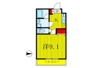 ファランドール中野【2階】の間取り