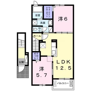 グランディール【2階】の間取り