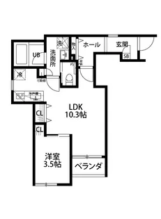 Dwell天神尾【1階】の間取り