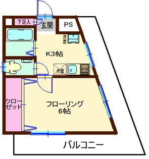 スノーベル豊町【5階】の間取り